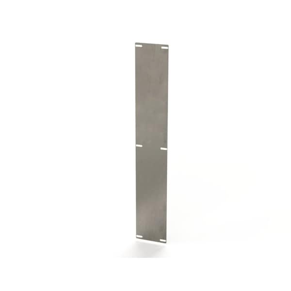 Panel, 60 in. H x 9-3/4 in. W x 0.13 in. L, Carbon Steel
